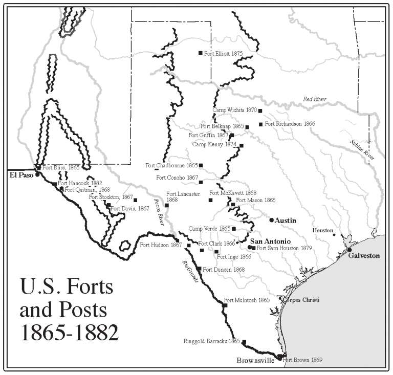 The Third Line of US Forts in Texas